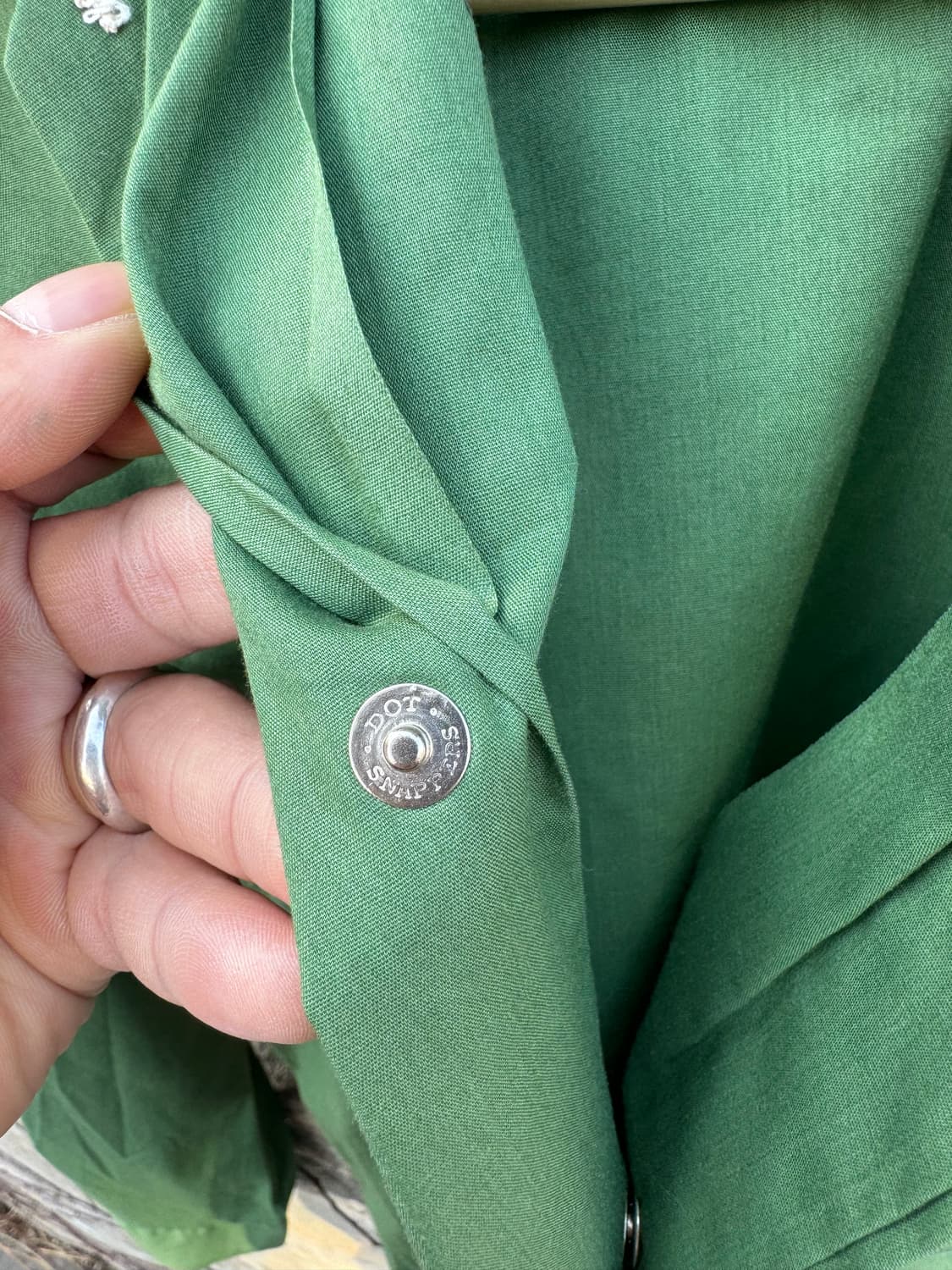 70~90s 빈티지 웨스턴 셔츠 그린 s 상품이미지3