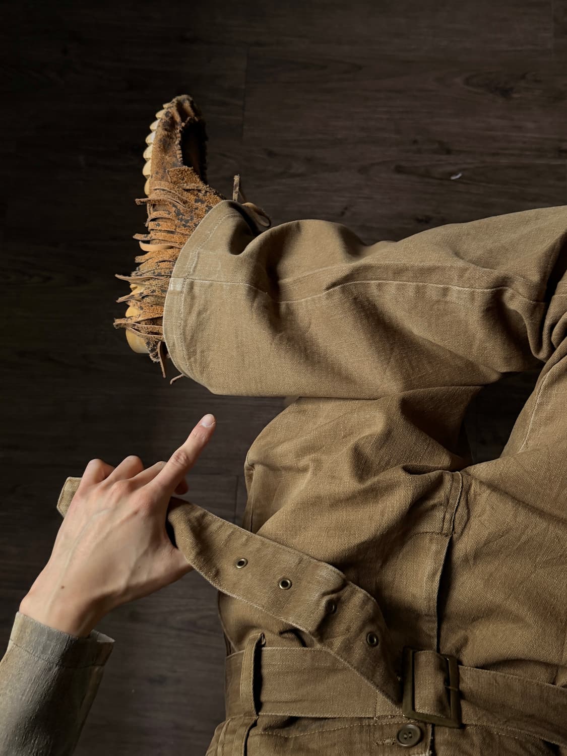 Rageblue 벨티드 샌디 테이퍼드 팬츠 상품이미지1