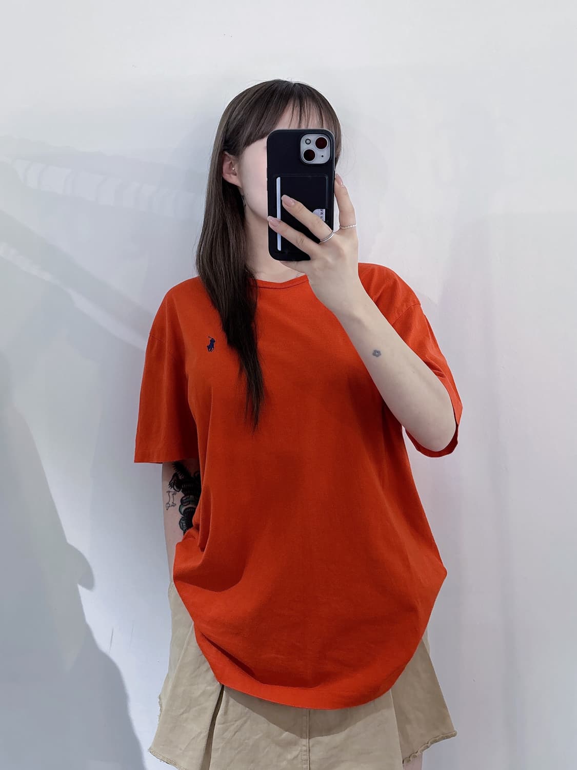 폴로랄프로렌 네이비포니 오렌지 반팔 상품이미지1