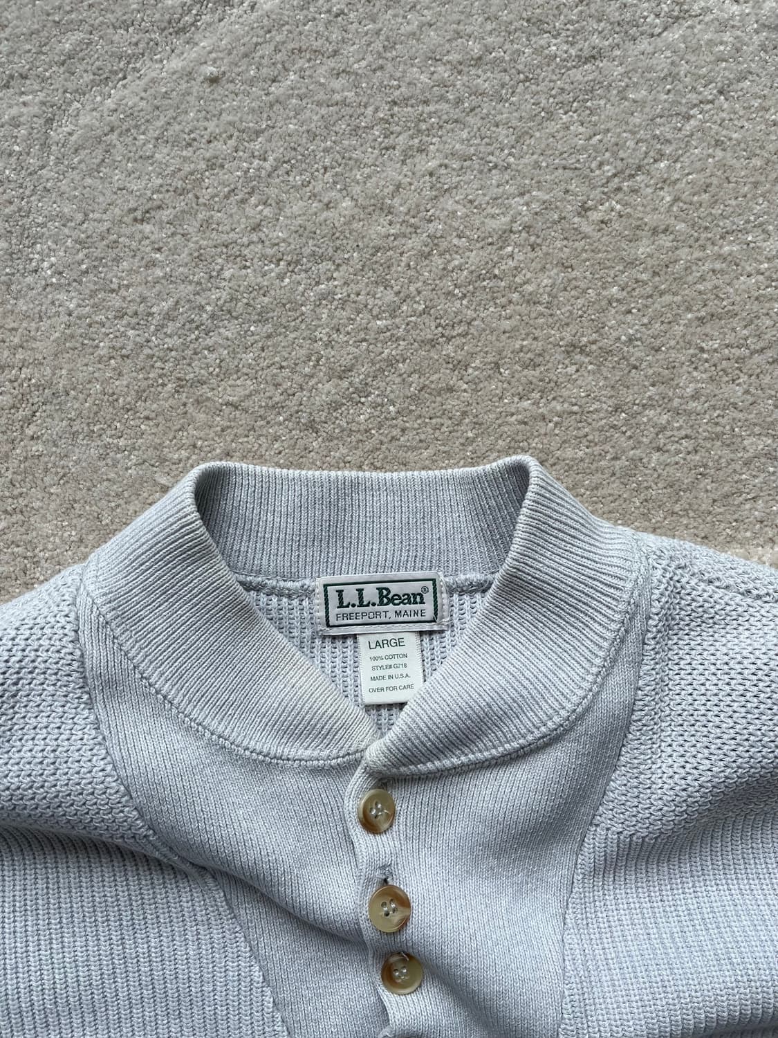 엘엘빈(L.L.Bean) 헨리넥 코튼 니트 (105) 상품이미지4