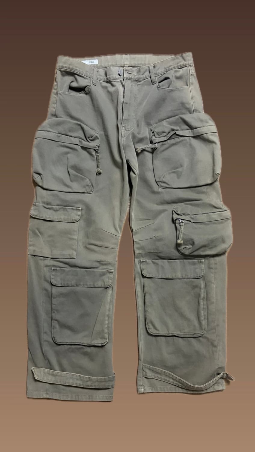 [34] 자라 유틸리티 포켓 카고 진 브라운 5575/375/44 상품이미지1