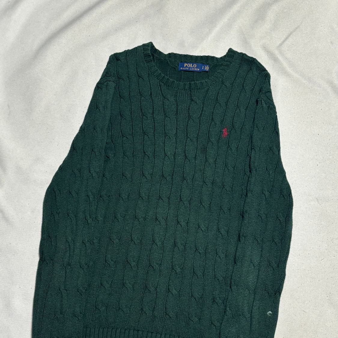 S 폴로랄프로렌 그린 케이블 니트 상품이미지1