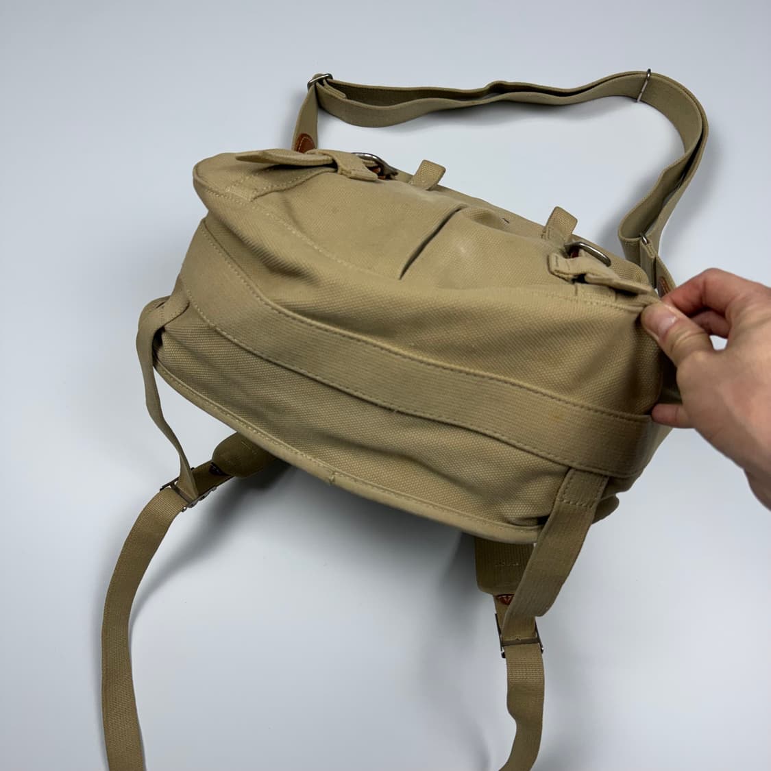 요시다포터 러기지라벨 투웨이 캔버스 백팩 상품이미지5