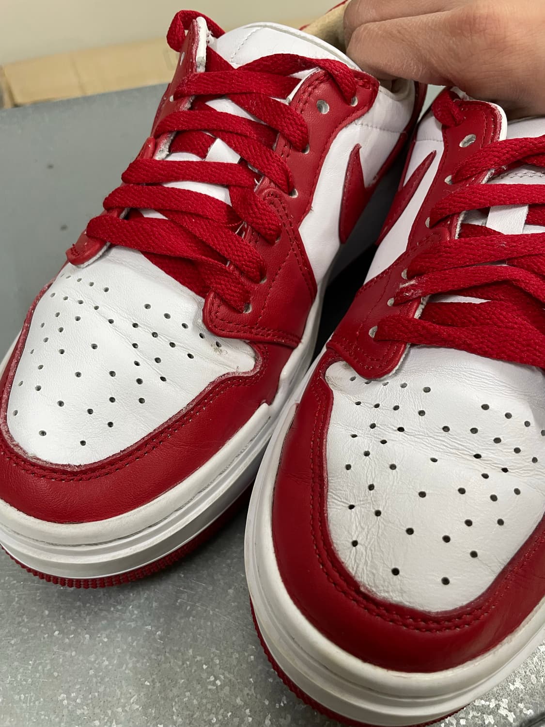 나이키 조던1 엘리베이트 로우 우먼스 레드 240 상품이미지7