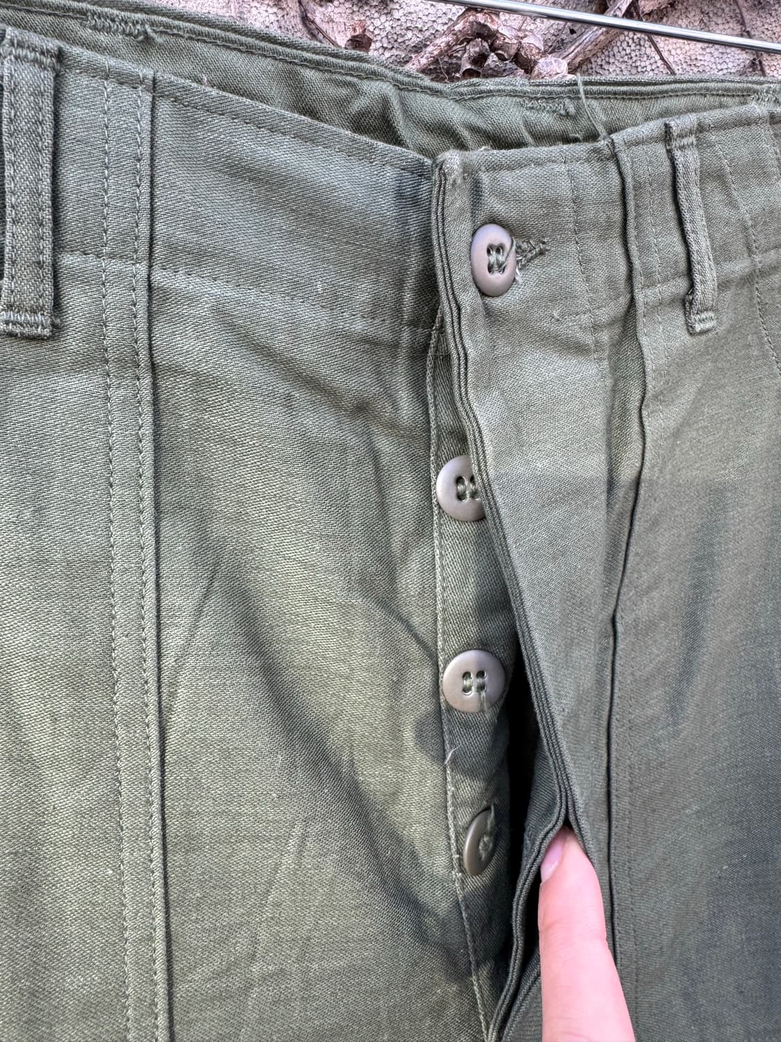 60s u.s.army 미군 오리지널 og-107 퍼티그 팬츠 30 상품이미지5