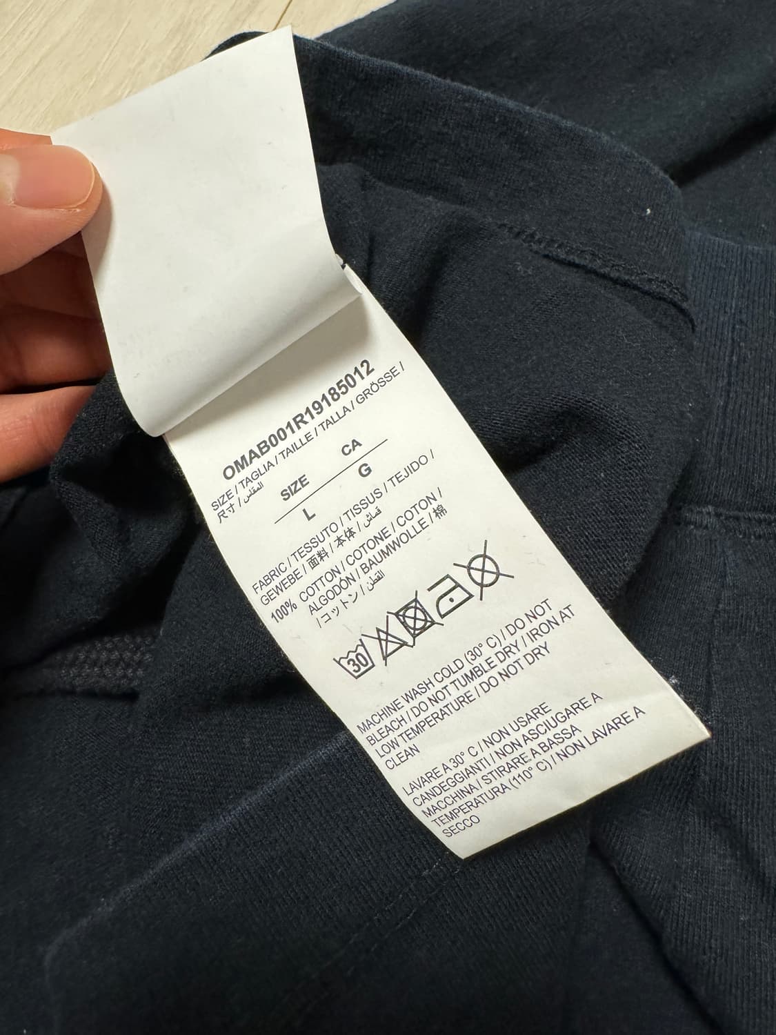 SS19 오프화이트 롱 슬리브 L (NAVY) 상품이미지9