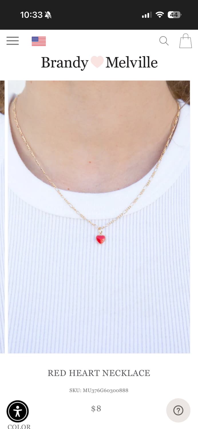 브랜디멜빌 하트 목걸이 상품이미지3