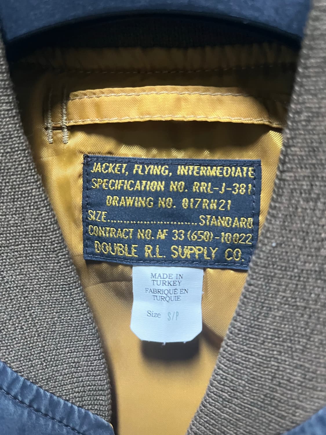 더블알엘 ma-1 자켓 S  상품이미지10