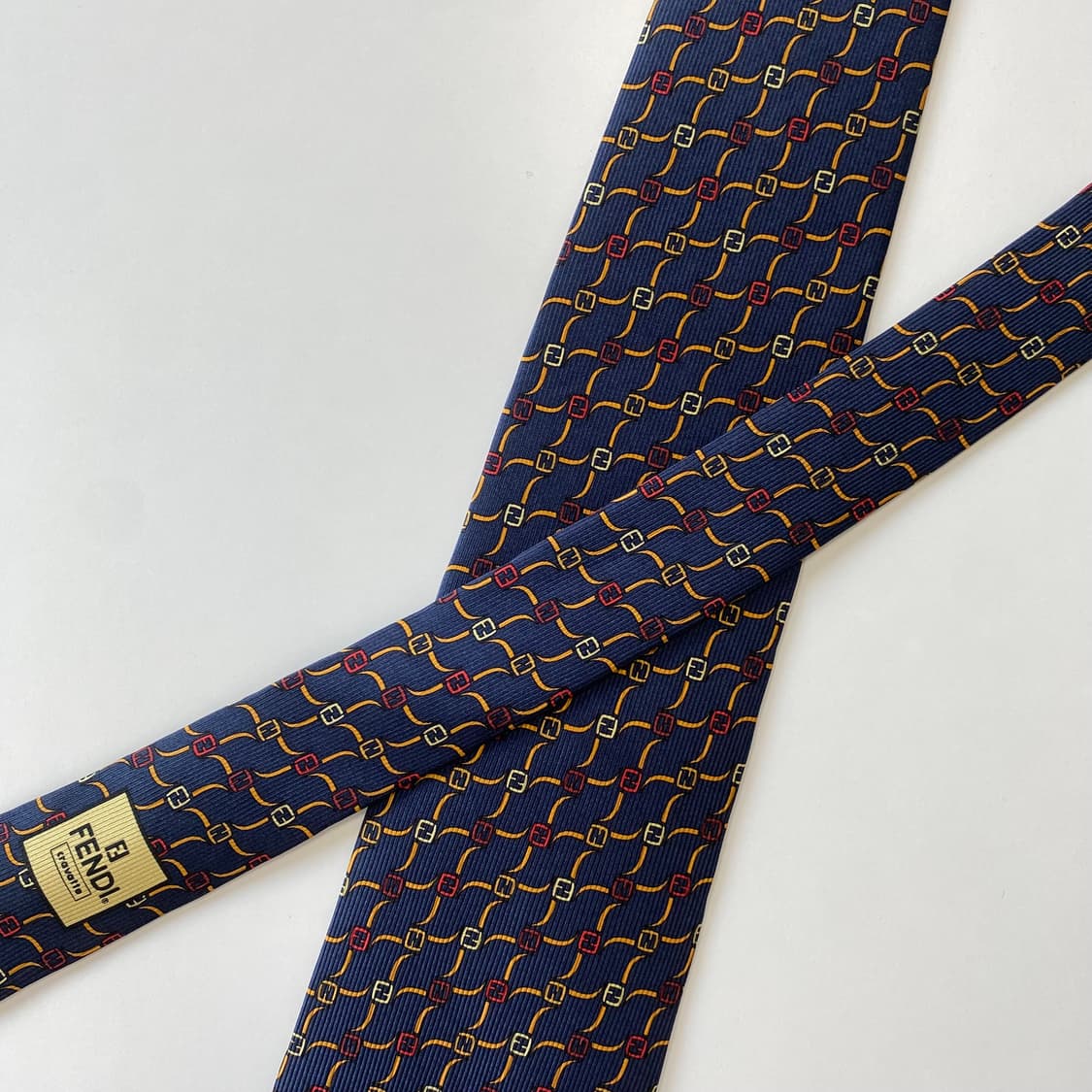 펜디 (FENDI) FF 모노그램 정품 명품 넥타이 상품이미지4