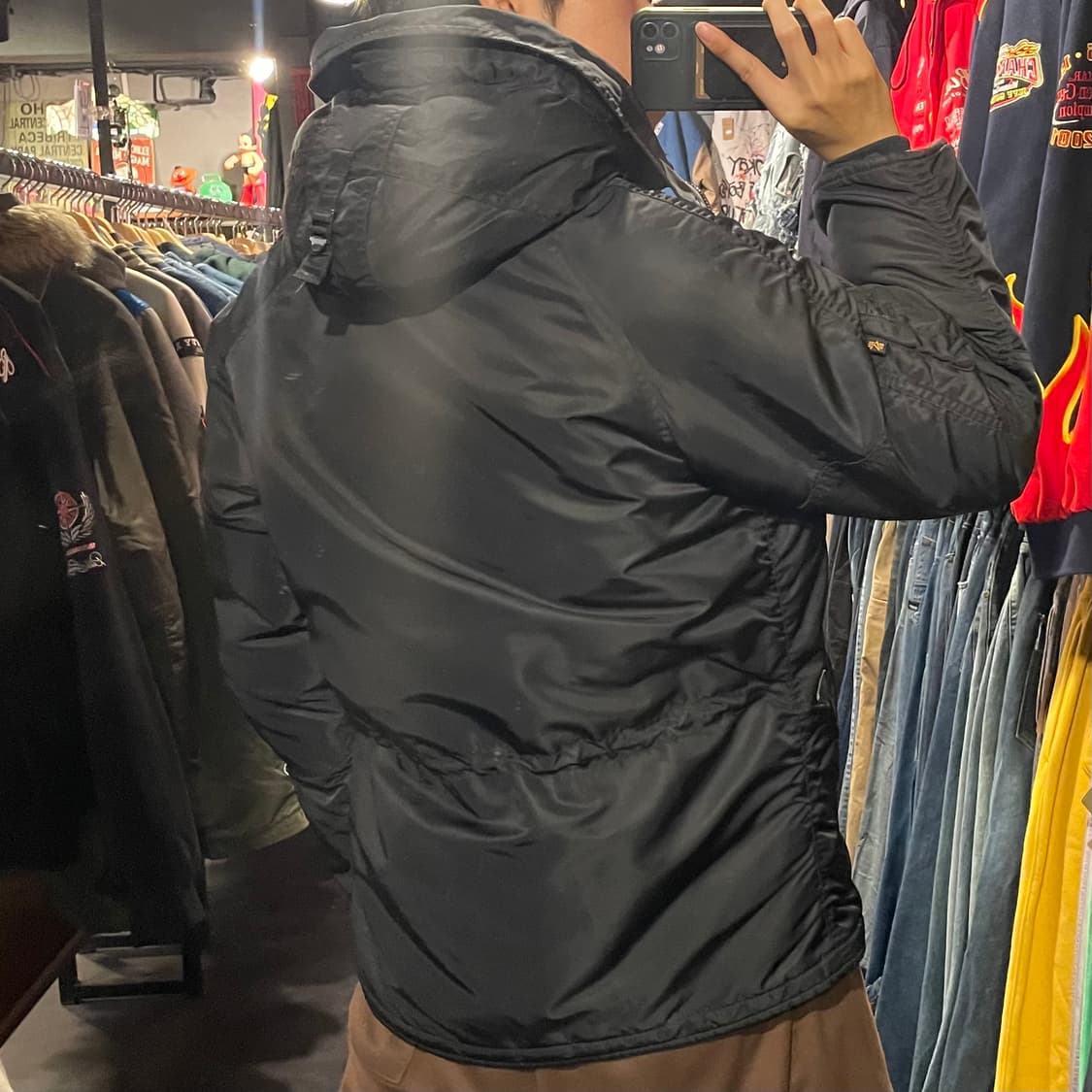 [IM] ALPHA 알파인더스트리 블랙 패딩  상품이미지8