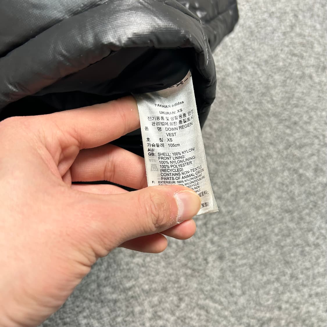 아디다스(ADIDAS)로고 패딩 덕다운 베스트 상품이미지5