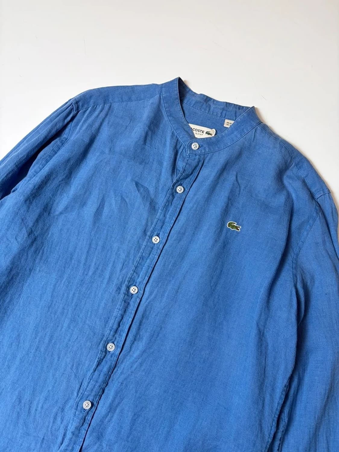 라코스테 오리지널 100% 린넨 헨리넥 셔츠 PN9301 상품이미지2