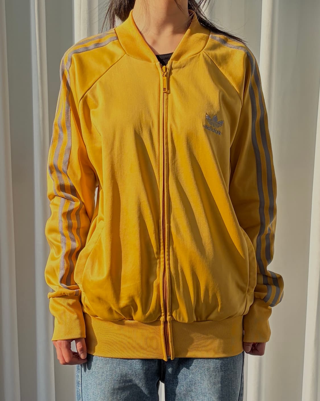 [L]아디다스 트레포일 머스타드 실버 트랙탑 져지 상품이미지2