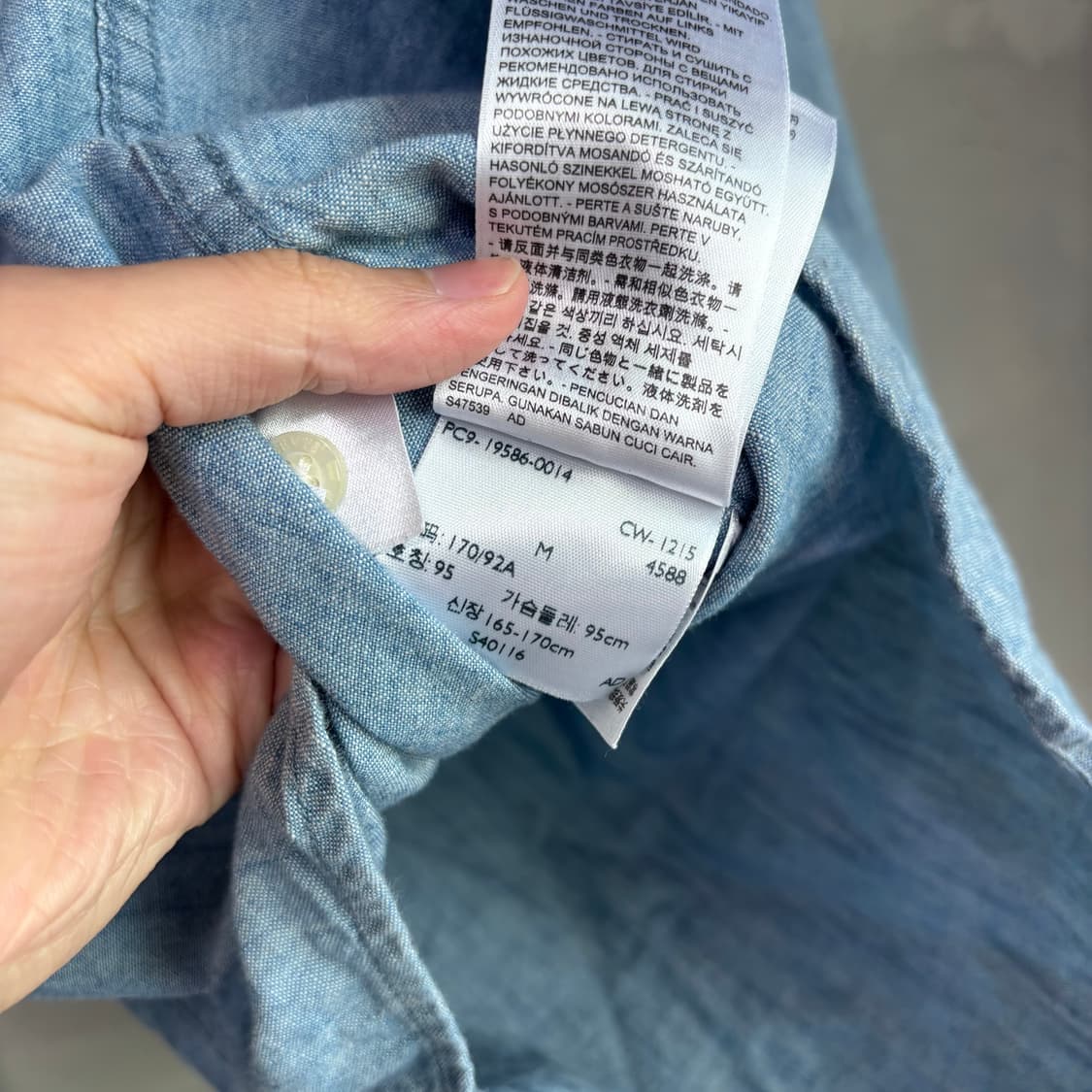 리바이스 데님 샴브레이 셔츠 상품이미지3