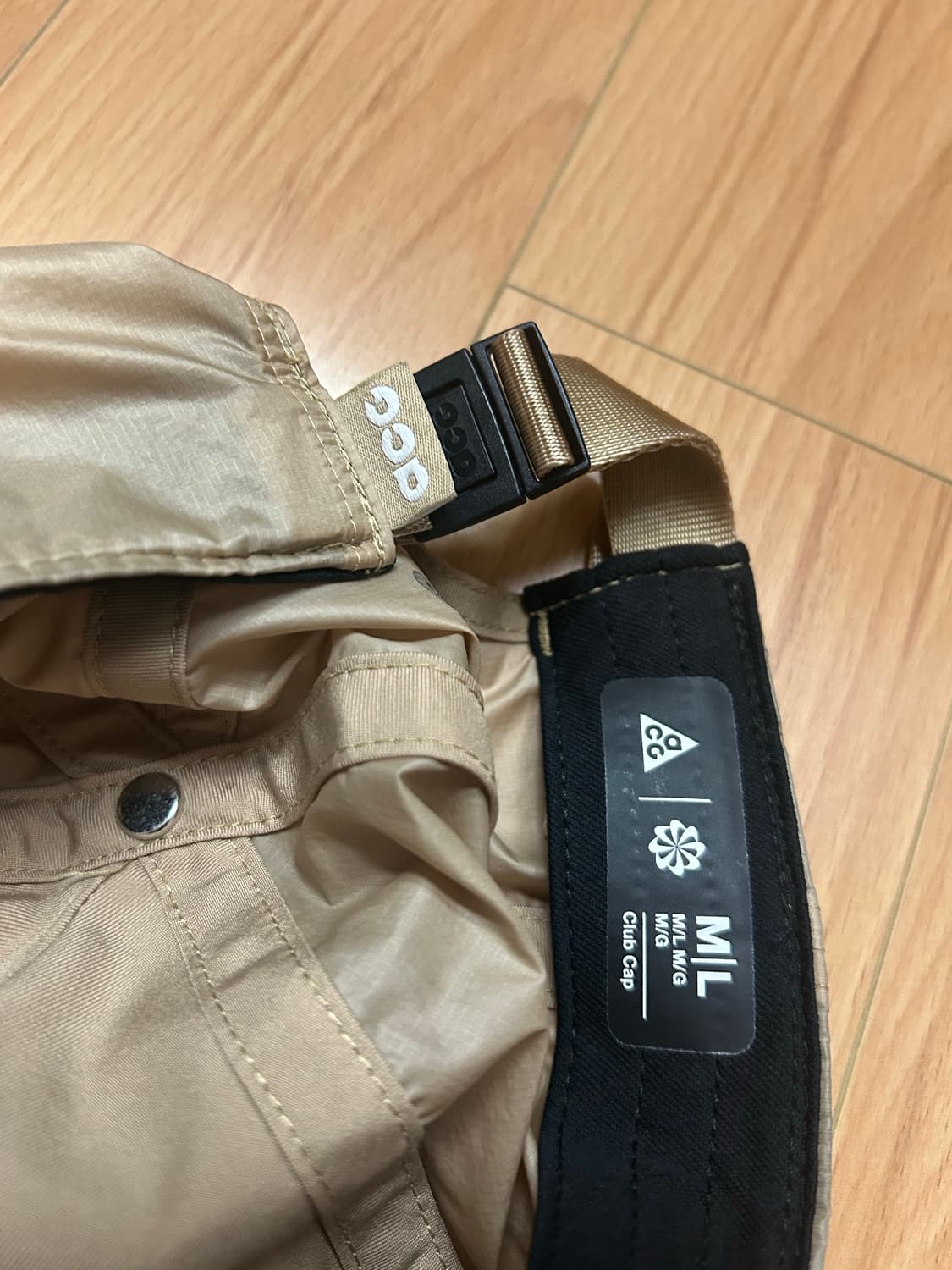 [M/L] acg 드라이핏 트레일 캡 모자 베이지 상품이미지3