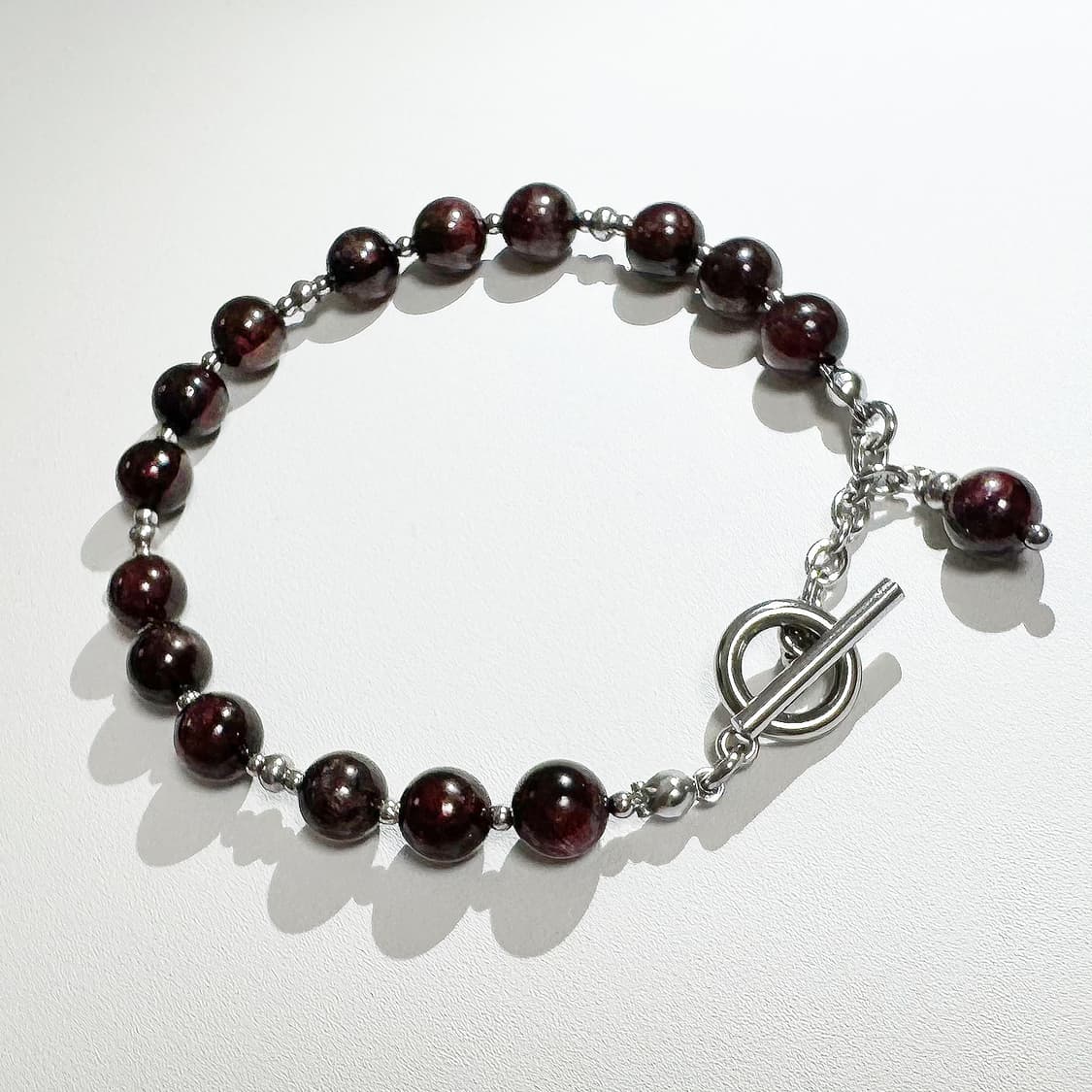 1월 탄생석 천연석 가넷 원석팔찌 상품이미지3