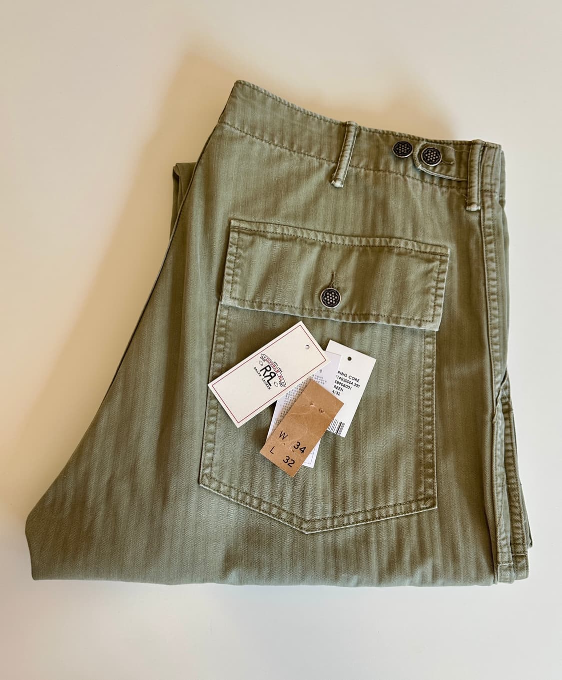 RRL 더블알엘 헤링본 퍼티그 팬츠 34사이즈 신품급 상품이미지1
