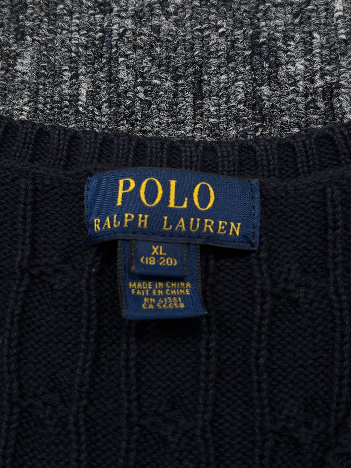 폴로 네이비 니트 베스트 상품이미지6