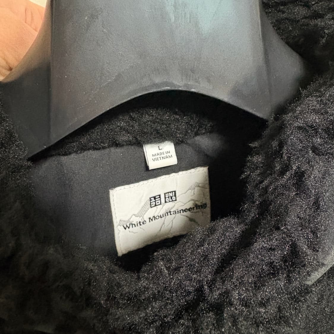 유니클로 X 화이트마운티니어링 후리스 스냅 풀오버 / 블랙, XL 상품이미지4