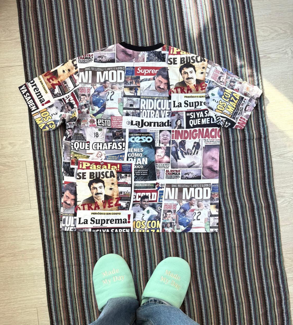 슈프림 헤드라인 반팔 티셔츠 상품이미지4