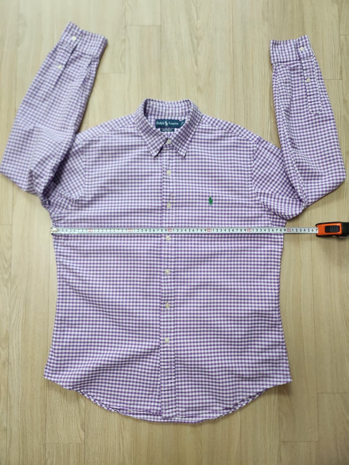 폴로랄프로렌 깅엄체크셔츠 (L 상품이미지4