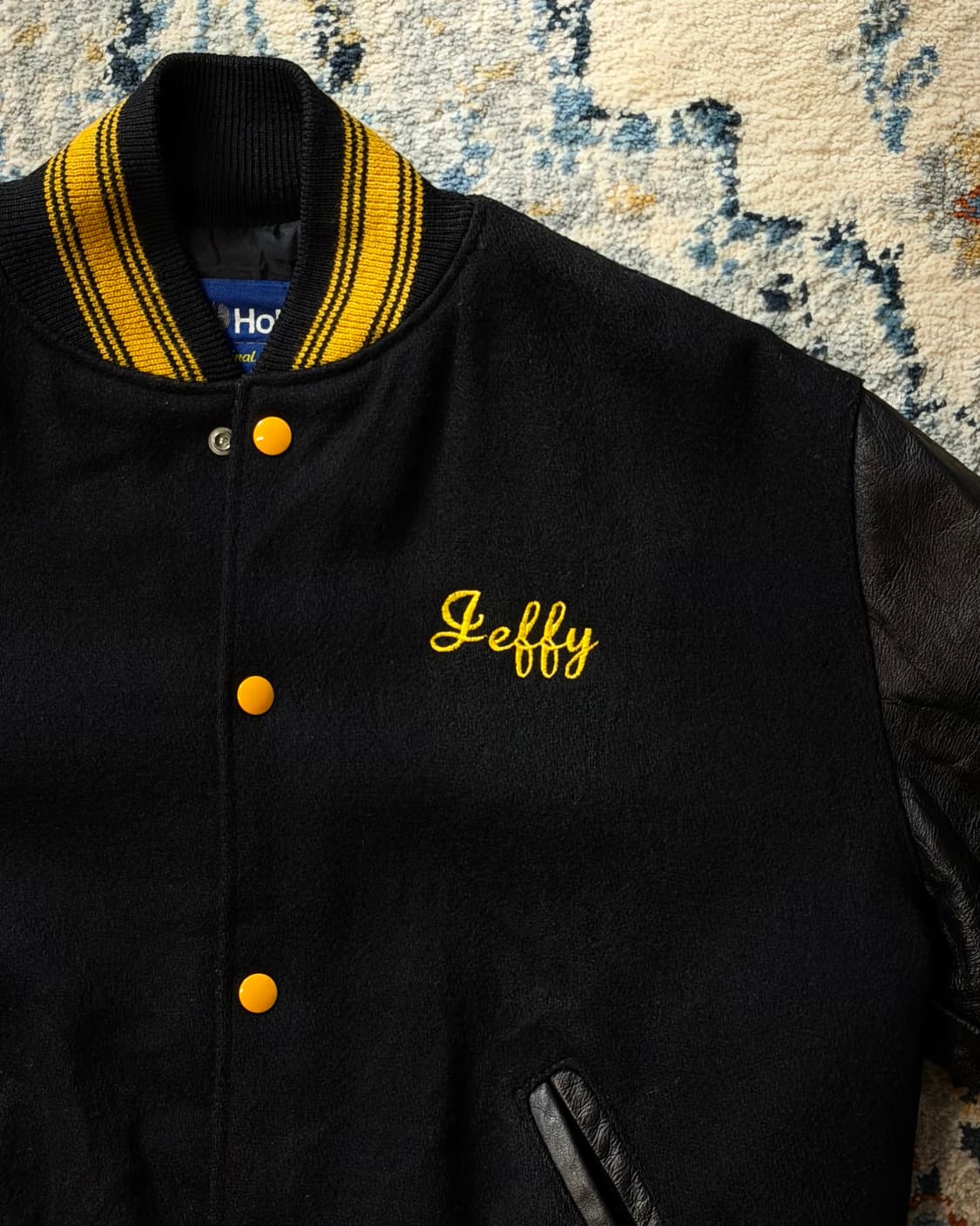 USA MADE 할로웨이 레더암 바시티자켓 상품이미지3