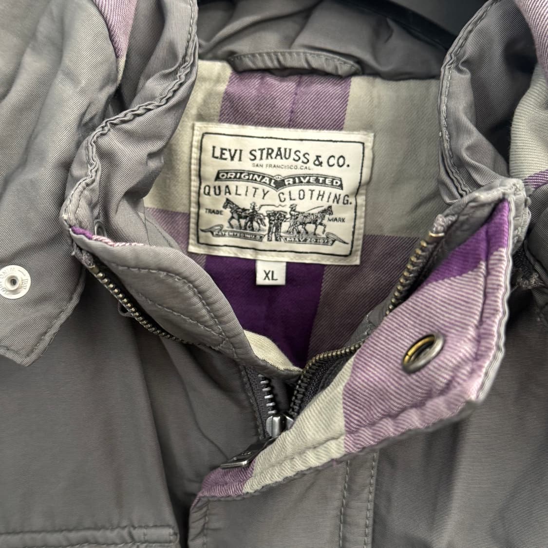 리바이스 후드 야상 점퍼 (XL) 상품이미지3