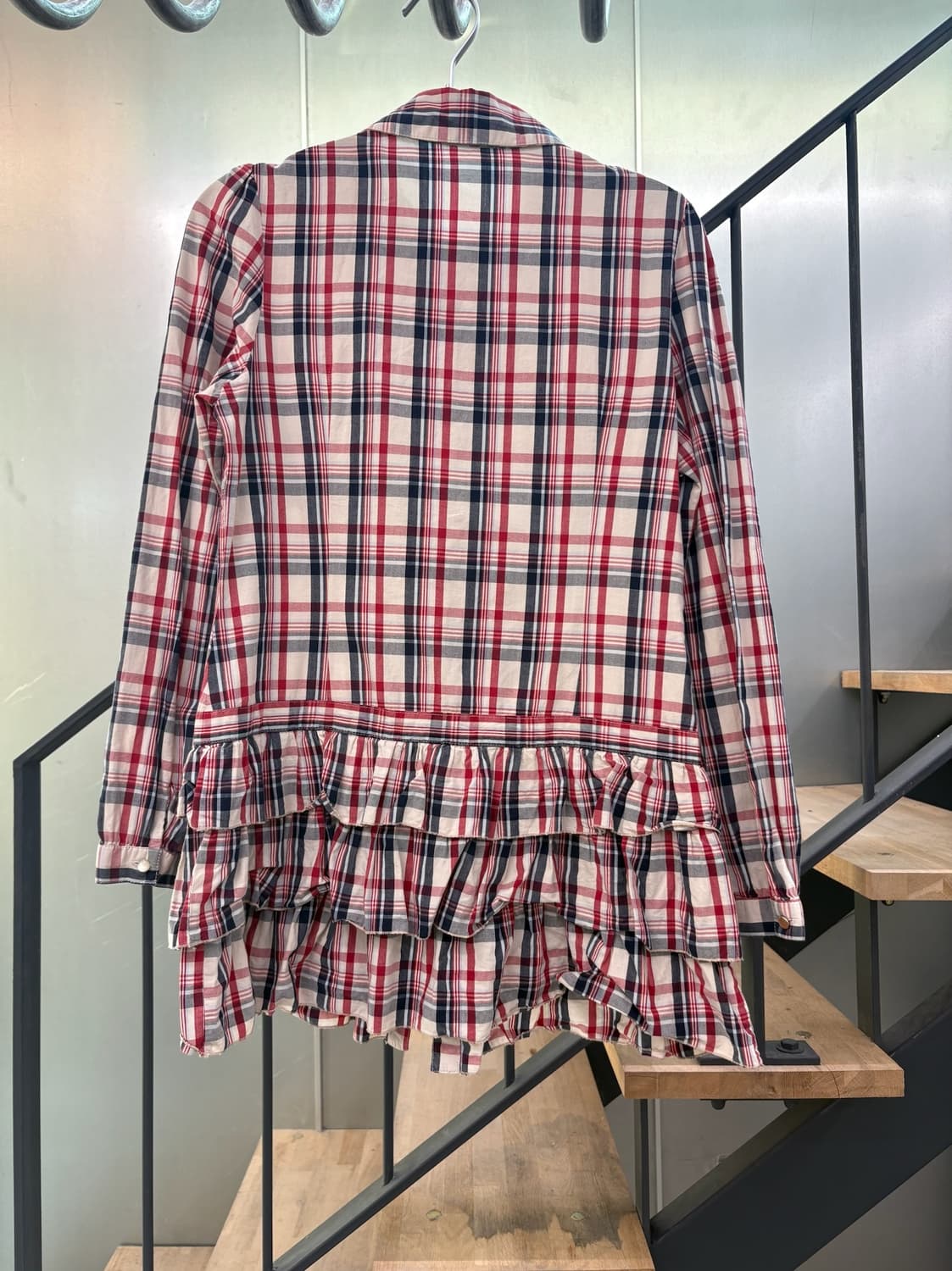 빈티지 롱셔츠 미니 원피스 상품이미지2