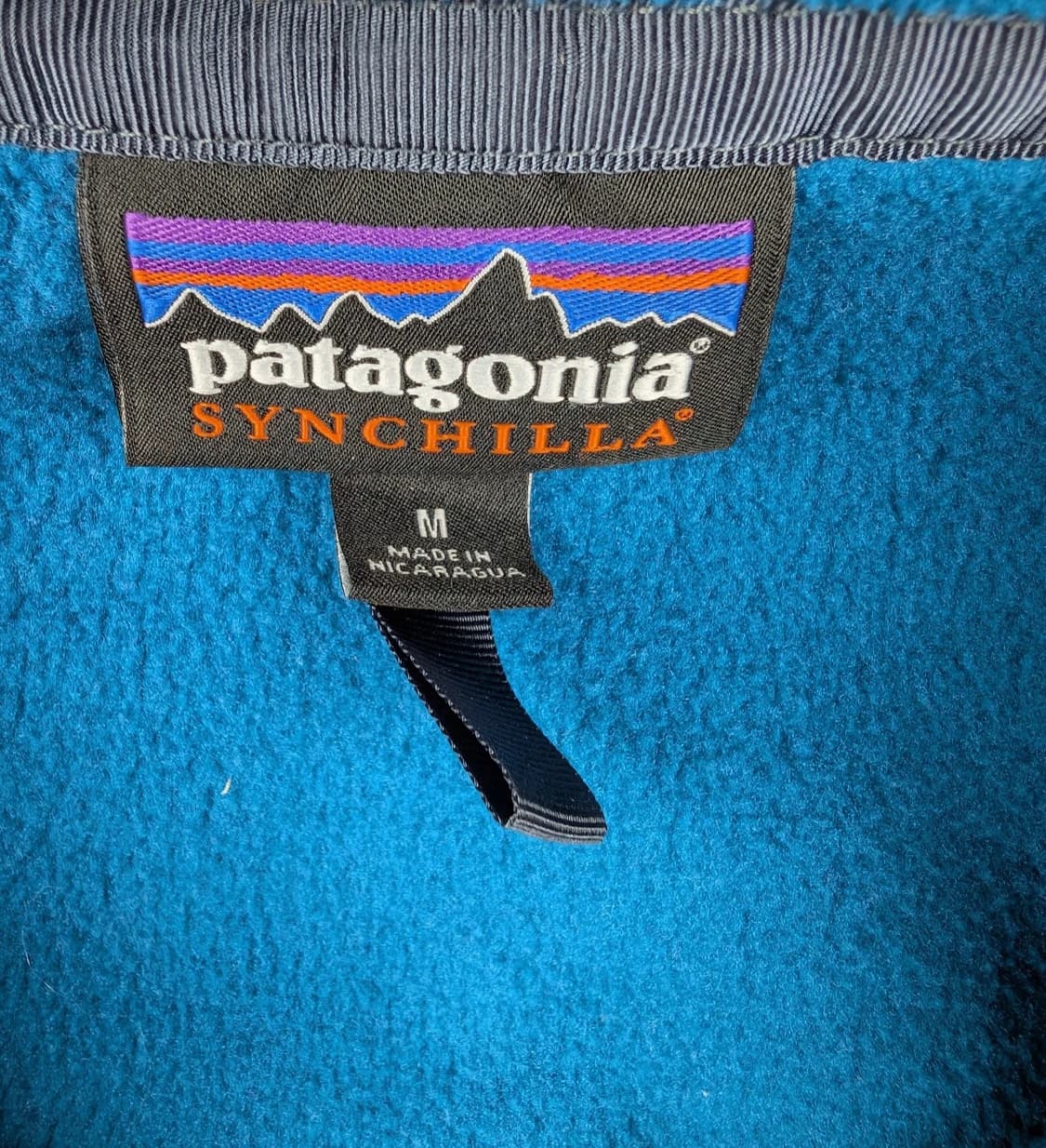 10s 파타고니아 신칠라 스냅-T 블루/옐로우 상품이미지3