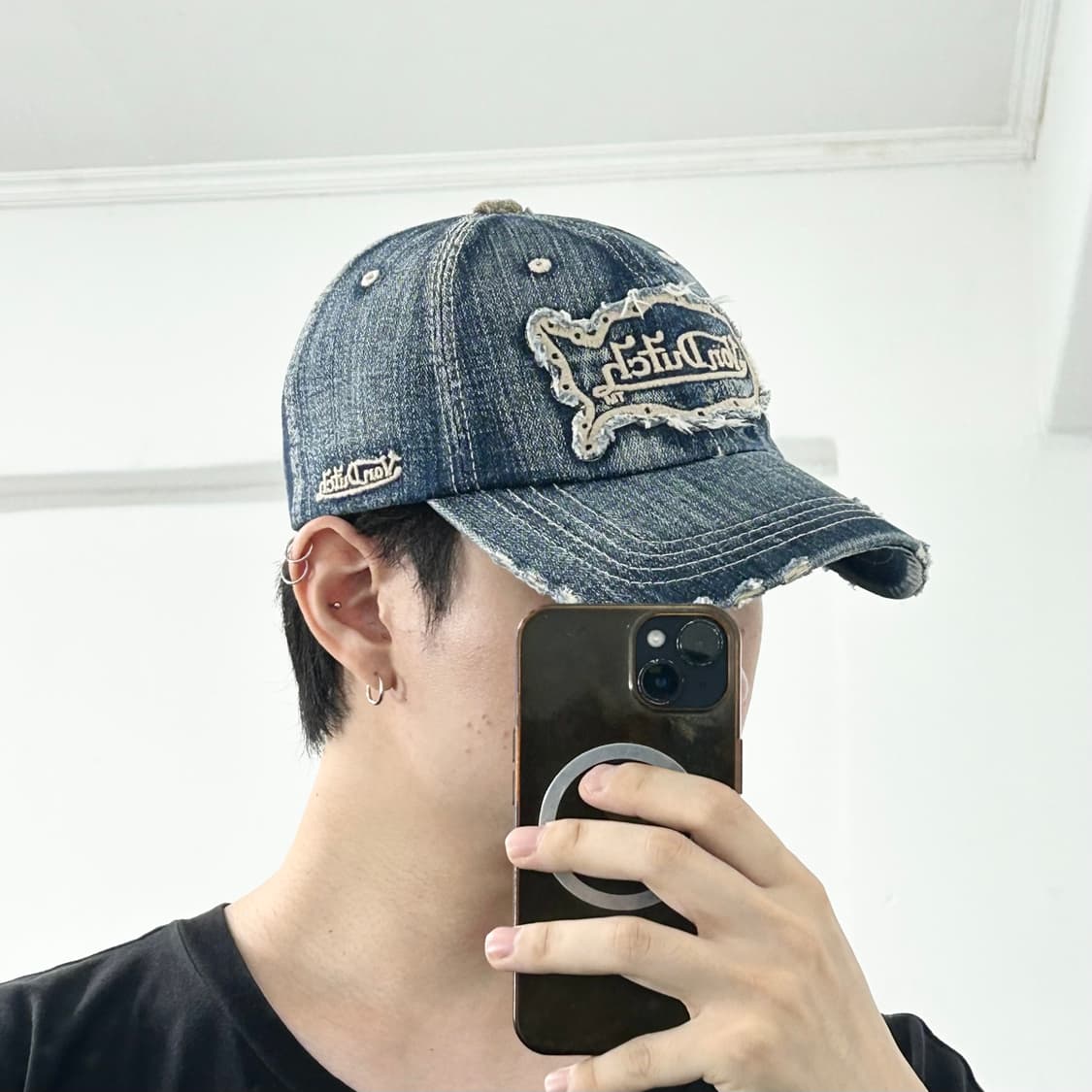 본더치 데미지 데님 볼캡 상품이미지3