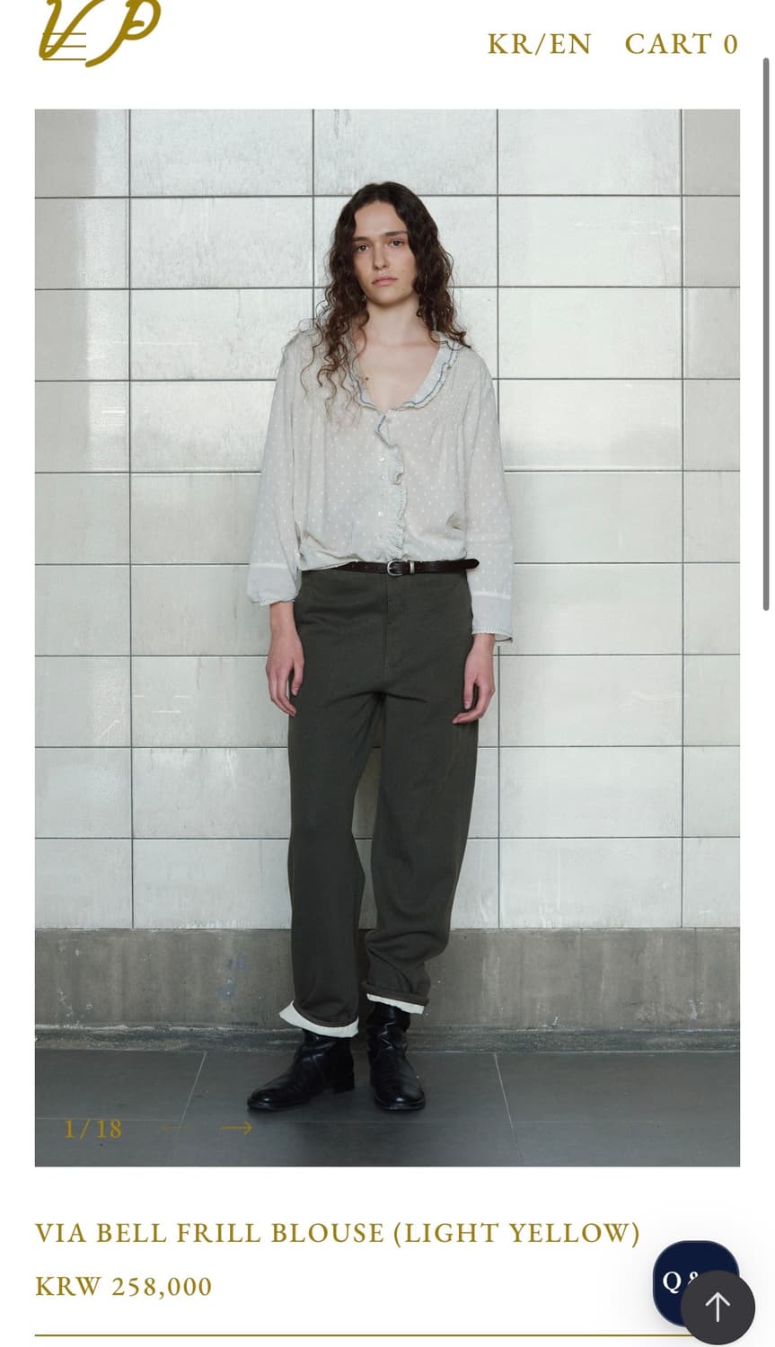 비아플레인 블라우스 (1회 착용) 상품이미지2