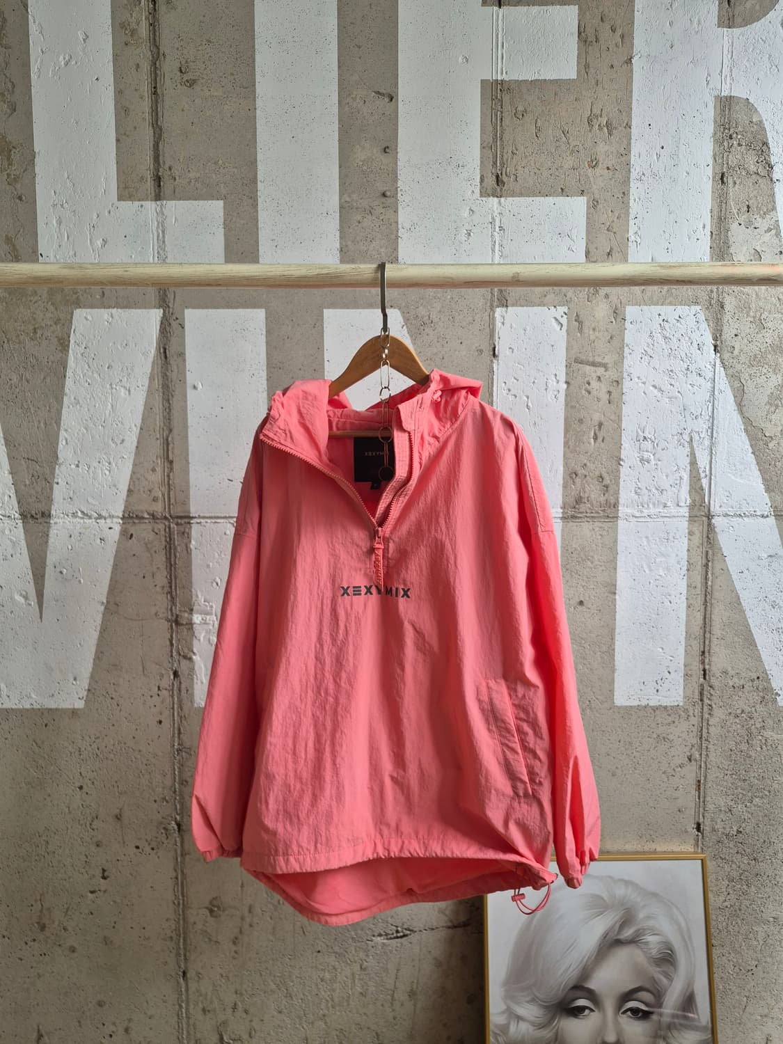 특가)젝시믹스 오렌지핑크색 후드 바람막이 상품이미지2