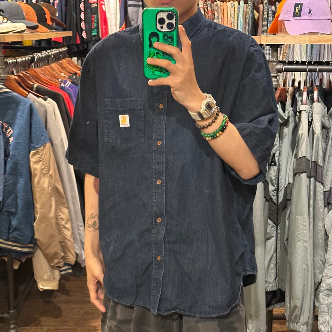 [HI] 칼하트 반팔 데님셔츠 상품이미지3