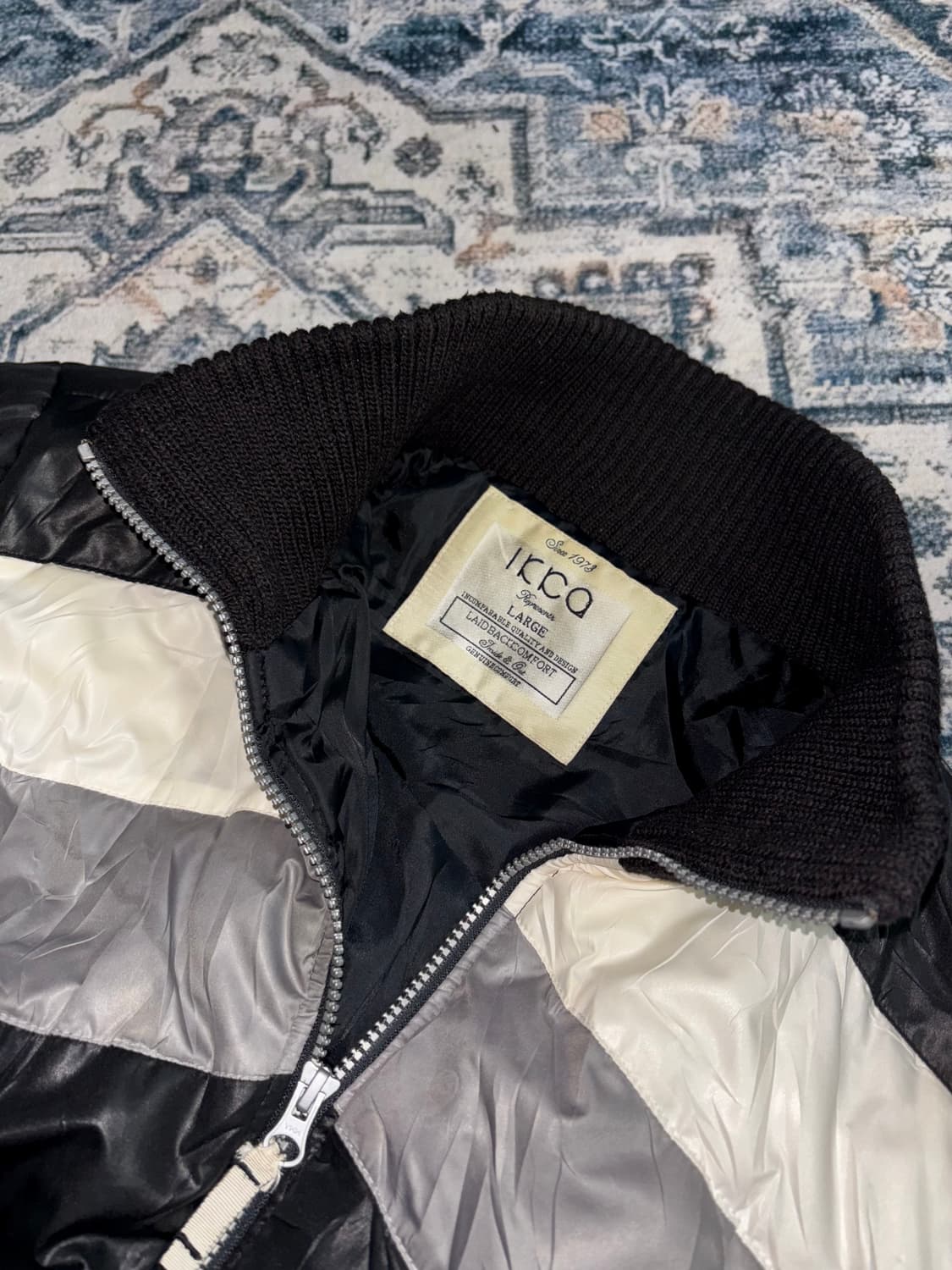 일본 빈티지 Icco y2k 니트 집업 패딩 점퍼 상품이미지3