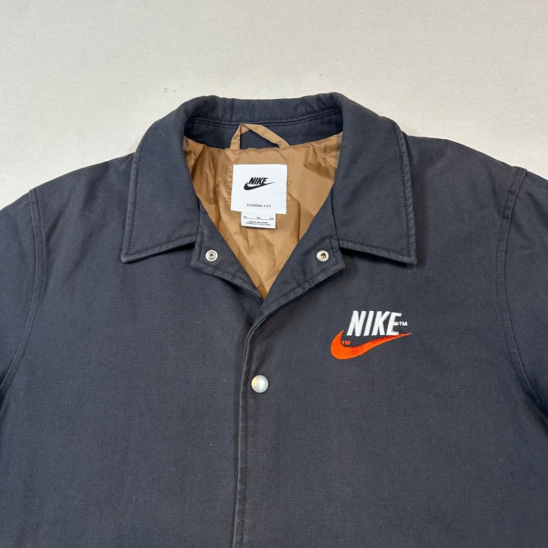 XL) 나이키 트렌드 코치 자켓 차콜 그레이 상품이미지3