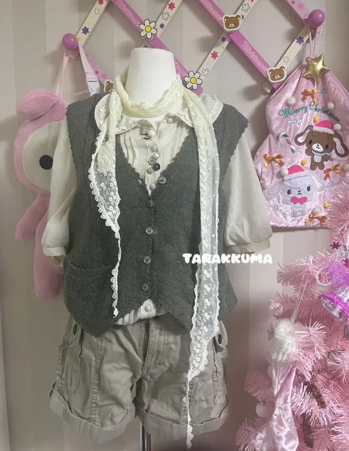 초코나무숲 빈티지모리코디 니혼진큐롯팬츠아오이유우모리걸 상품이미지2