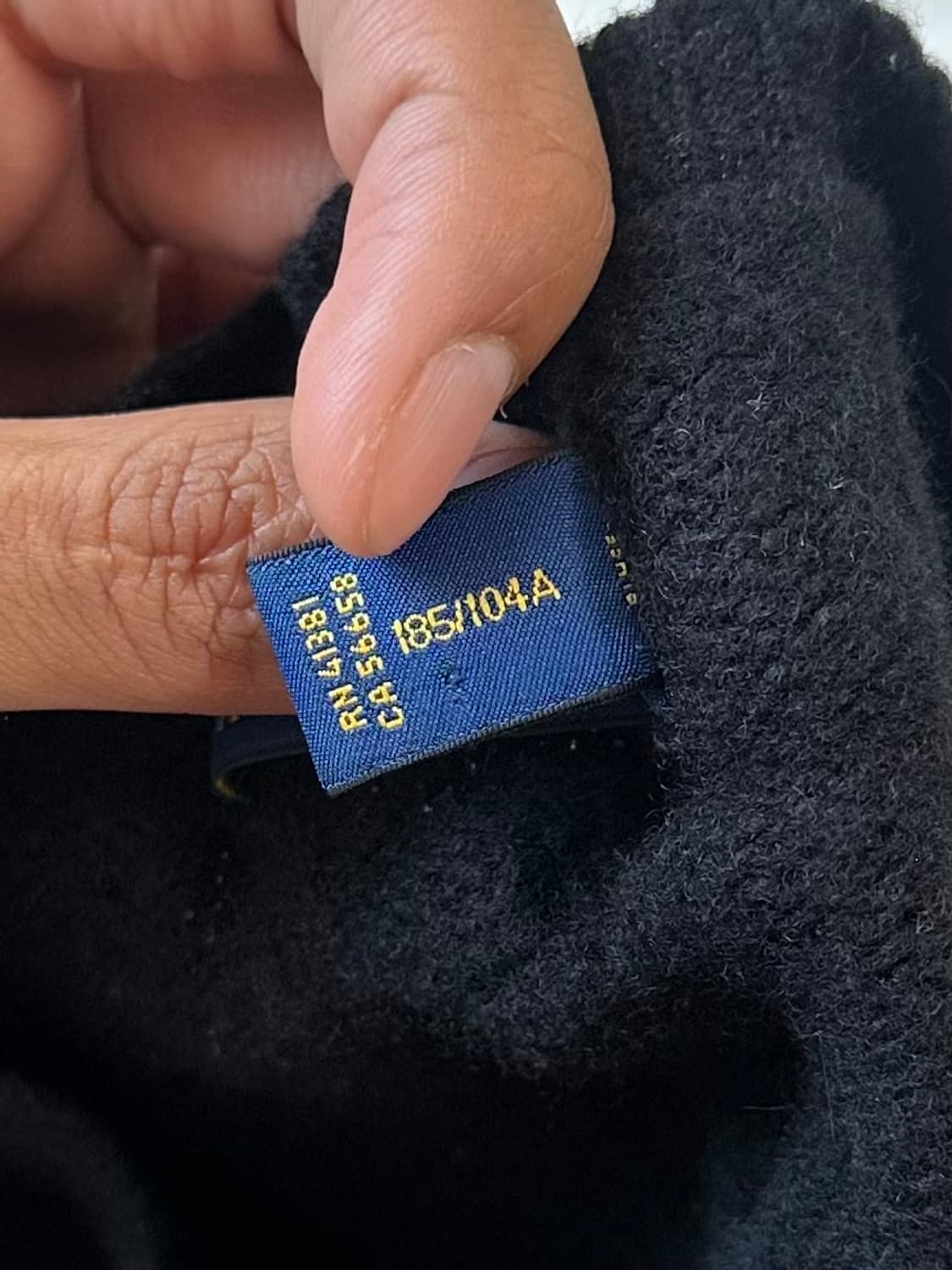 폴로 랄프로렌 꽈배기 니트 블랙 XL 상품이미지3