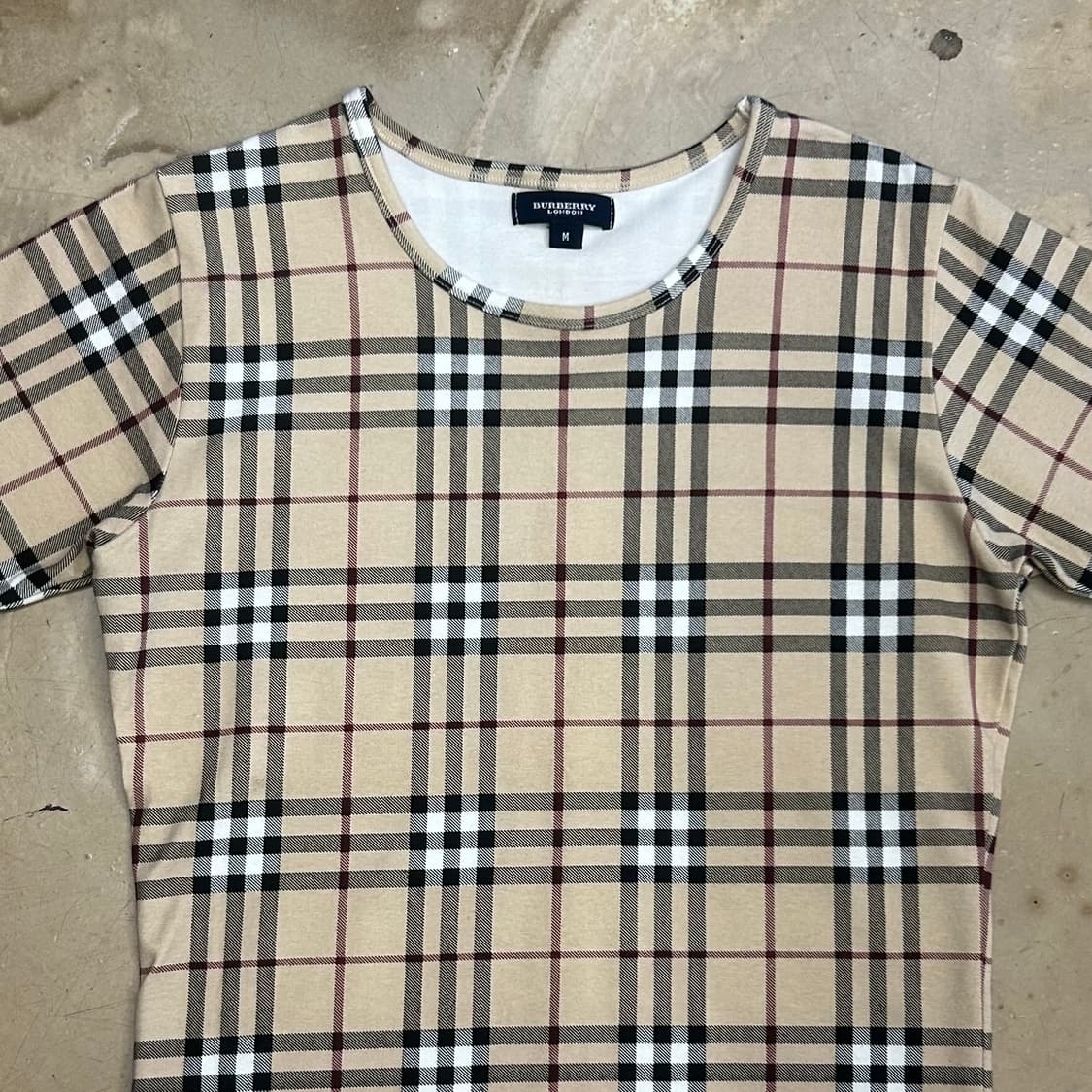 M 버버리 노바체크 여성용 반팔 티셔츠 상품이미지1