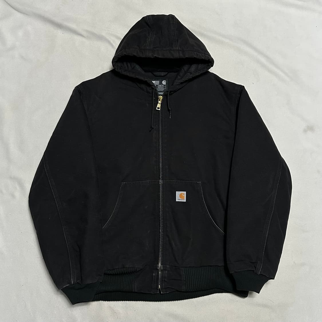 XL 칼하트 액티브 블랙 후드 자켓 상품이미지2