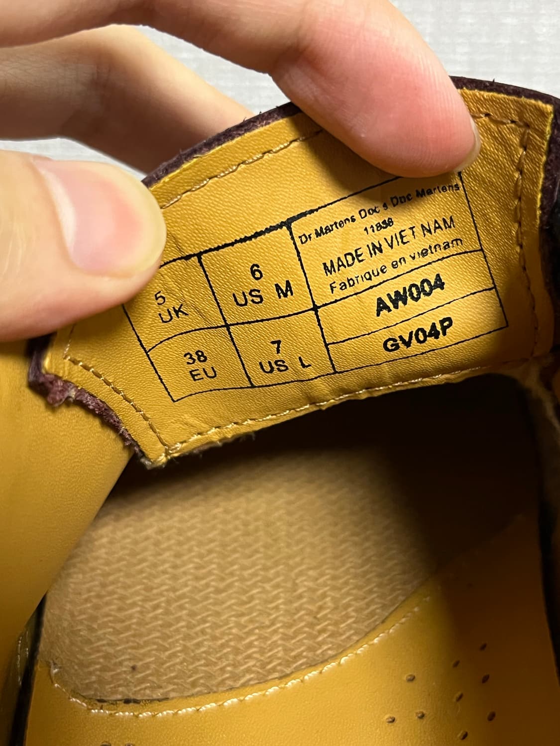 닥터마틴1461 3홀 스무스 체리레드 38(240) 사이즈 상품이미지6