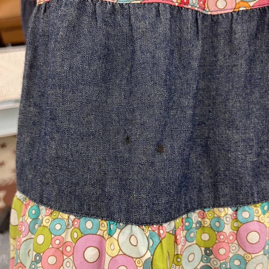  빈티지 모리 에스닉 히피 플라워 패치워크 롱스커트 26인치 C10440 상품이미지5