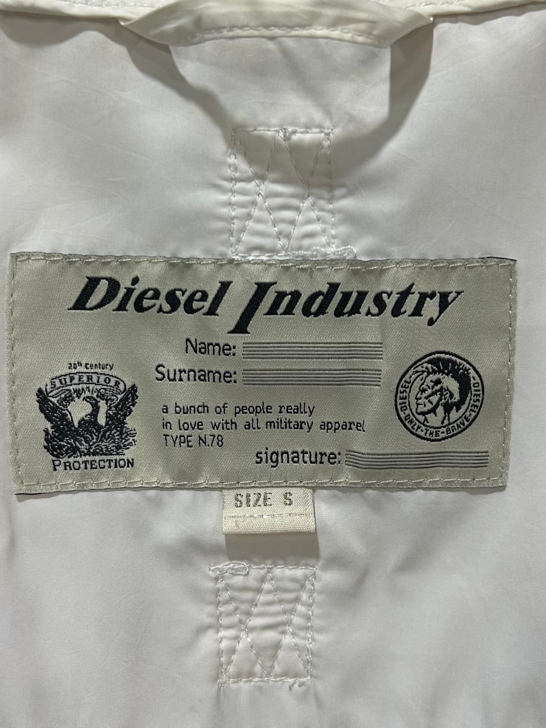 DIESEL INDUSTRY WHITE JACKET 상품이미지3