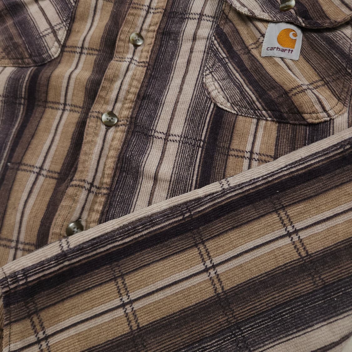 2XL(110) 칼하트 리워크 코듀로이셔츠 타탄체크 상품이미지5