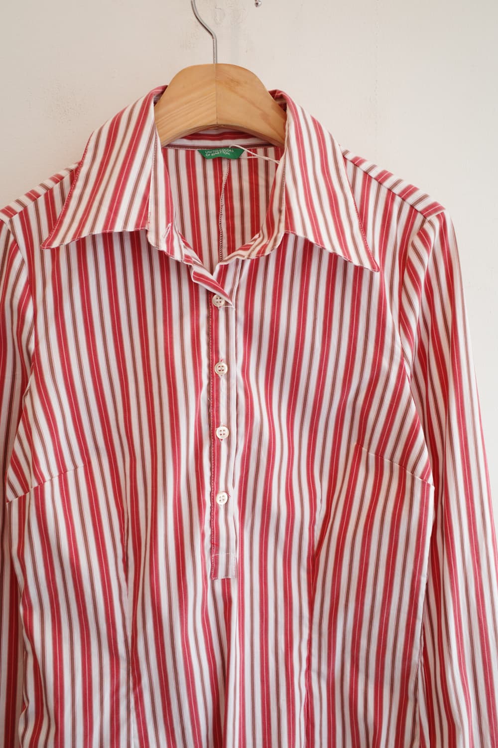 BENETTON 베네통 풀오버 스트라이프 셔츠 상품이미지3