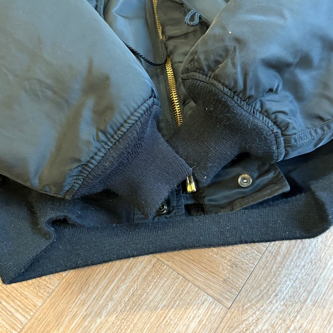 80s USA N-2B 아비렉스 미군 플라이트 자켓 군용 IDEAL 지퍼 상품이미지7