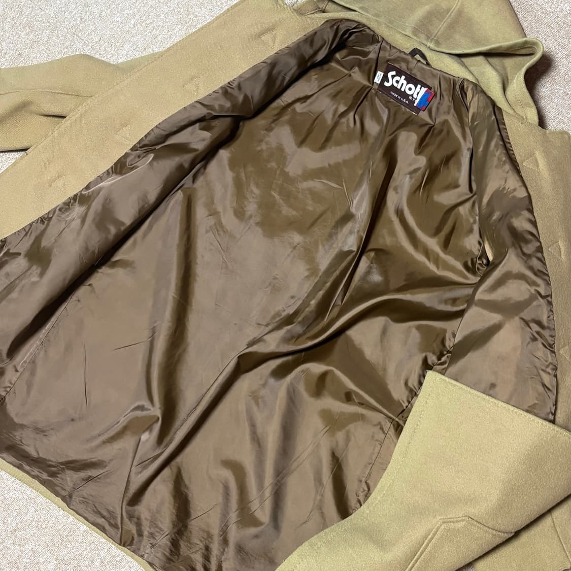 쇼트 카멜 더플코트 42 상품이미지7