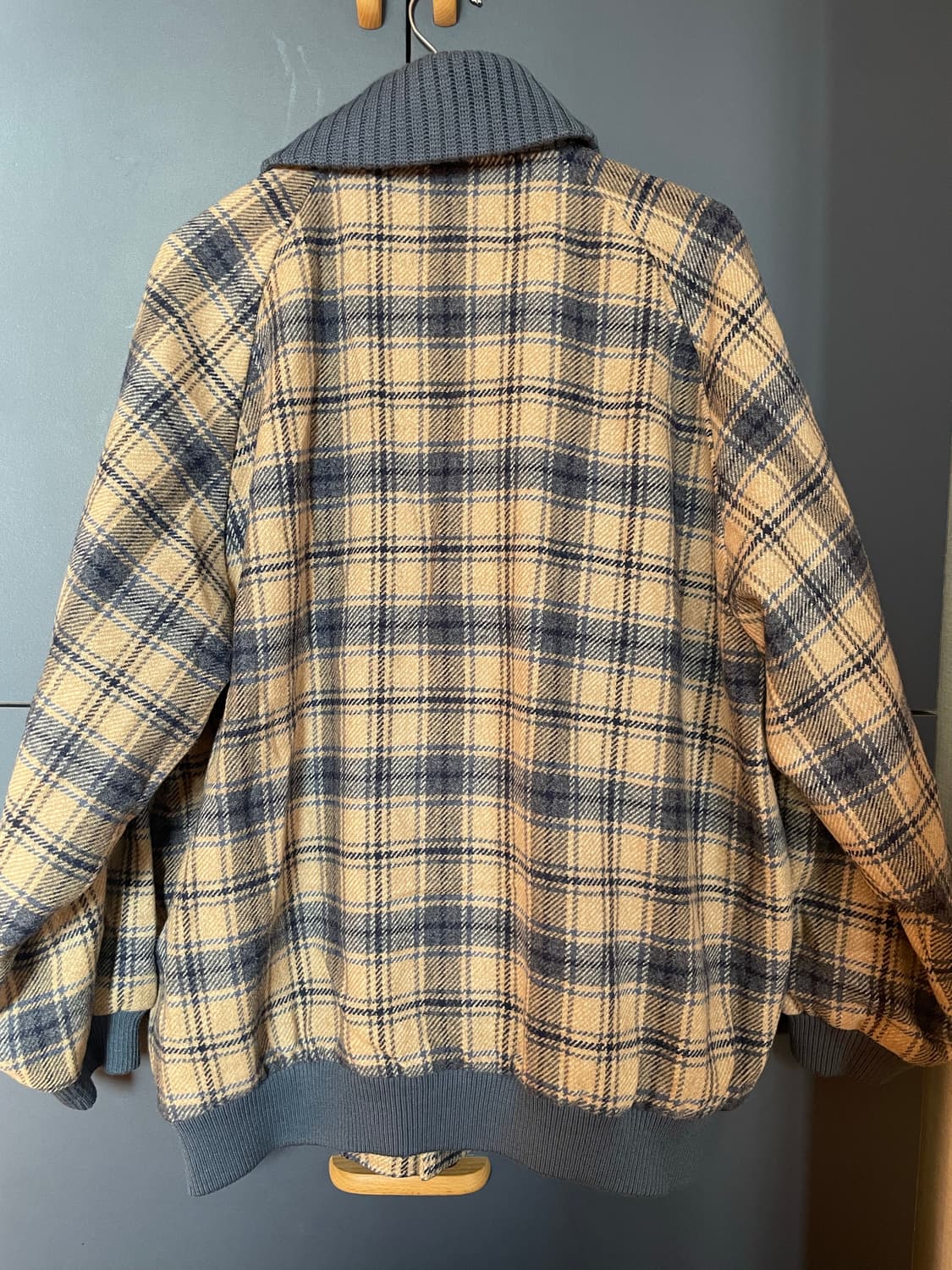 닥스 80s 90s 빵단추 너디 클래식 모 체크 가디건 상품이미지6