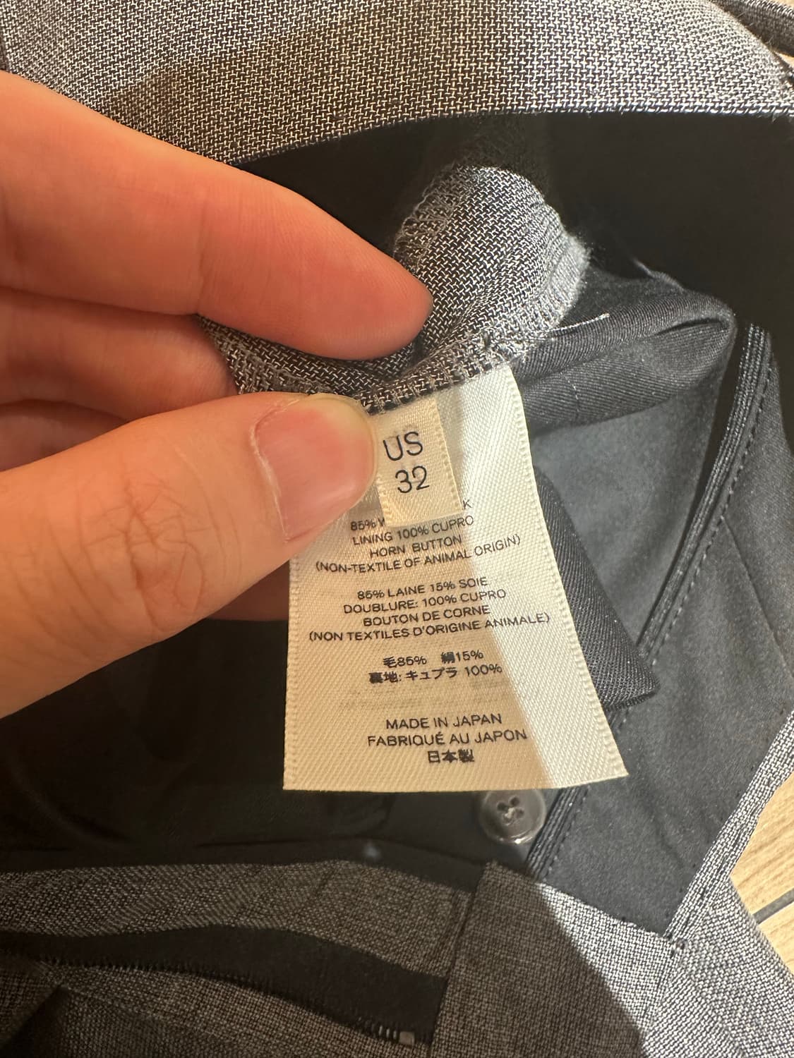 [32] The Row 울 실크 트라우저 (그레이) 상품이미지6