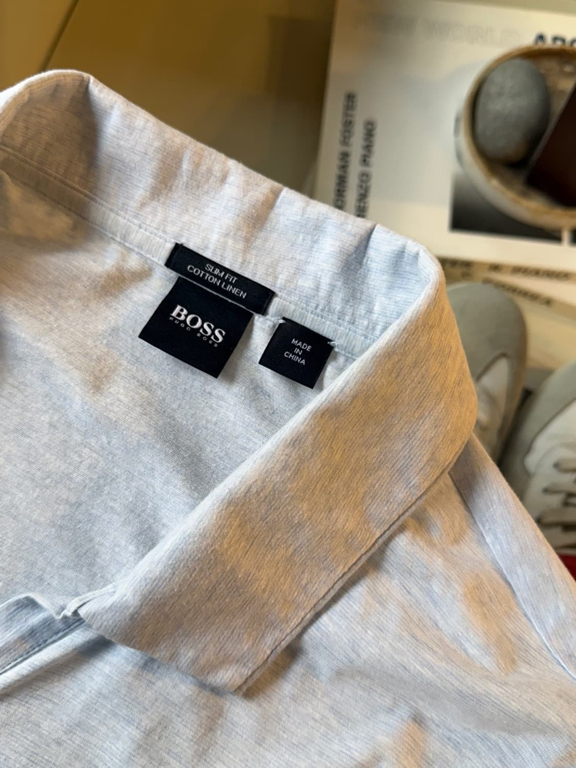 휴고보스 오픈칼라넥 티셔츠 100~105 상품이미지6