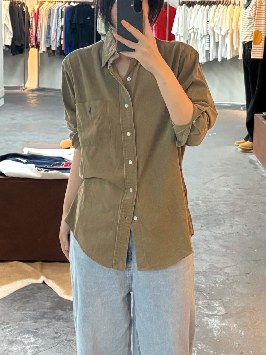 폴로 랄프로렌 코듀로이 포켓 셔츠 상품이미지1
